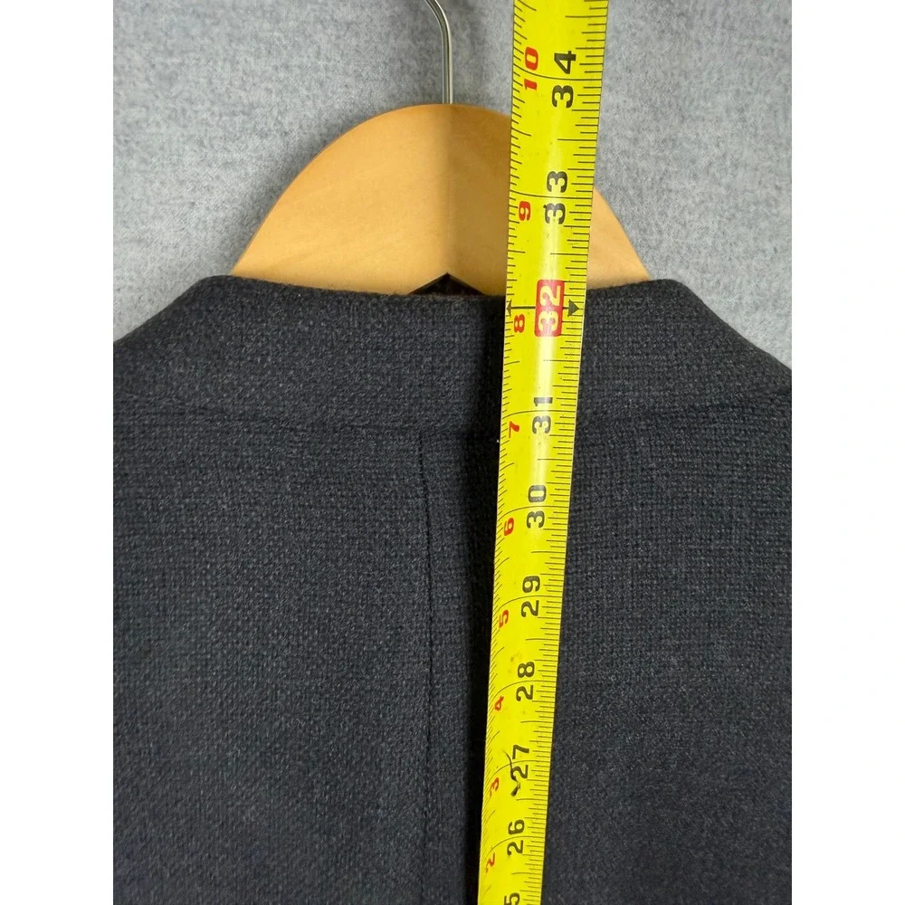 Ralph Lauren Mens 44L Blazer Charcoal‎ Grey 100% Wool Unstructured Jacket